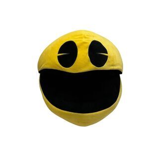 PAC-MAN Texas Lottery Yellow Black 14X13 Large Plush Arcade Collector Game